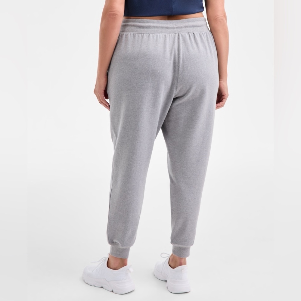ID Ideology Plus Size 3X High Rise Fleece Jogger Sweatpants Grey Heather NWT - Picture 4 of 5